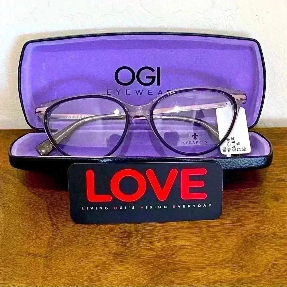 Seraphin by OGI WYNDHAM Eyeglasses Lilac Stardust 8244 53-16-140